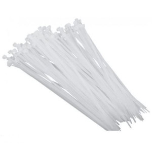 Opaski kablowe 300x4,8mm biały, CT 300-4,8 (opk=100szt.); TOOCW030004801, RADPOL