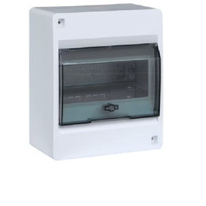 Rozdzielnica 1x6M n/t, IP40, drzwi transparentne IC2; VD106TP, HAGER