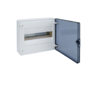 Rozdzielnica natynkowa IP40 drzwi transparentne 12M/1x12 golf; VS112TD, HAGER