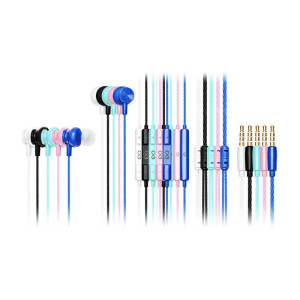 EXC Mobile słuchawki dokanałowe z mikrofonem BASS kolor mix