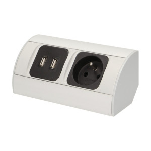 Gniazdo meblowe 230V+2xUSB