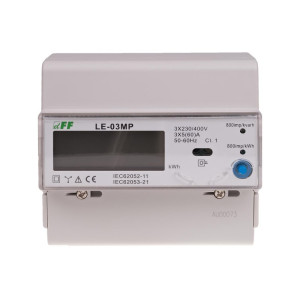 Licznik energii elektrycznej MODBUS RS-485 -trójfazowy; LE-03MP, F&F