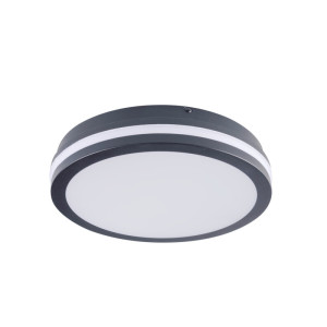 Plafoniera LED, okrągła, 1920lm, 4000K, IP54, grafitowy BENO 24W NW-O-SE GR