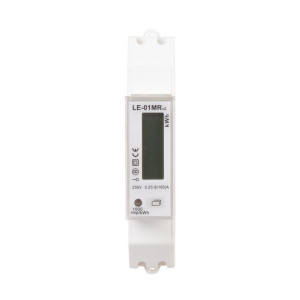 Licznik energii elektrycznej - jednofazowy, RS-485, LCD, 100A, rejestracja parametrów sieci U, I, F, P, Q, AE+, RE+; LE-01MR, F&F