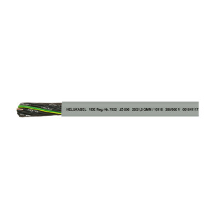 Kabel sterowniczy JZ-500 5G4 QMM 300/500V elastyczny, żyły czarne numerowane; 10143 HELUKABEL