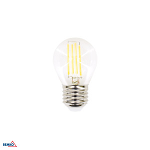 Żarówka LED Filament 230V E27 G45 4W 440LM 2700K 320ST; D86-FLB-E27-G45-040-2K, BEMKO