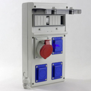 Rozdzielnica przenośna 11M 1x16A/5P, 3x230V