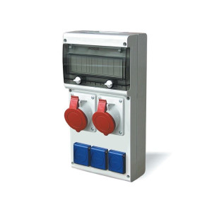 Rozdzielnica przenośna 11M 2x32A/5P, 3x230V