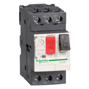 Wyłącznik silnikowy 3P 0,75kW 1,6-2,5A, napęd przyciskowy, zaciski śrubowe; GV2ME07 SCHNEIDER ELECTRIC