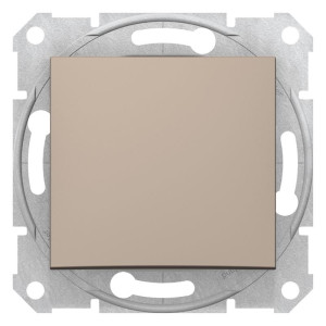 SEDNA łącznik 1-biegunowy 10A 250VAC, zaciski szybkozłączki, satyna; SDN100168 SCHNEIDER ELECTRIC