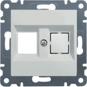 LUMINA Płytka podwójna Keystone Jack, biały; WL2320, HAGER