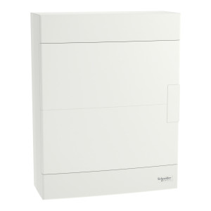 Rozdzielnica natynkowa IP40 24 moduły (2 rzędy), drzwi białe, Easy9 EU IP40 EZ9EU-2-12-NT-P; EZ9EUD212, SCHNEIDER ELECTRIC