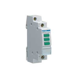 Lampka sygnalizacyjna LED 3x zielona 230VAC; SVN221 HAGER