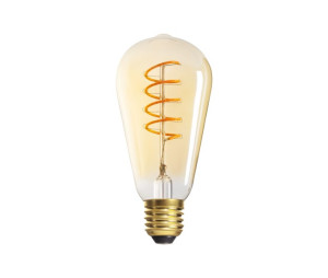 Żarówka LED E27 4W 250lm 1800K super ciepła 15000h bursztynowa ST64 SW XLED