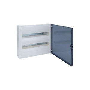 Rozdzielnica natynkowa IP40 drzwi transparentne 36M/2x18 golf; VS218TD, HAGER