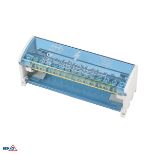 Blok rozdzielczy 30 zaciski 2x15 (11x5,3mm + 2x7,5mm + 2x9,1mm); A18-MDB-215, BEMKO