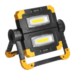 GEMINIX LED 2x10W podwójny naświetlacz LED z akumulatorem 4000K 1200lm IP44 5000m Ah