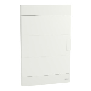Rozdzielnica podtynkowa IP40 2 rzędy 24 moduły, drzwi białe, Easy9 EU IP40 EZ9EU-2-12-PT-P; EZ9EUB212, SCHNEIDER ELECTRIC