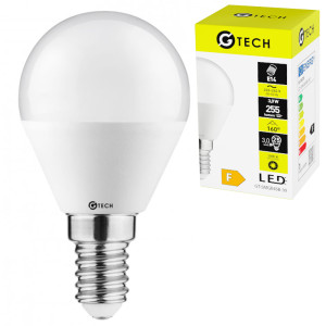 G-TECH Źródło światła LED, A-G, B45B, SMD2835, 3000K, E14, 3,0W, AC220-240V, 160°, 255lm, 33mA