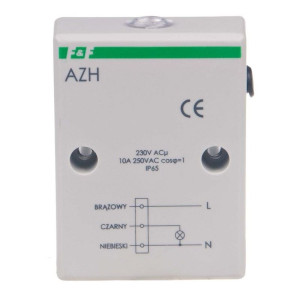Czujnik zmierzchu, automat zmierzchowy 10A 12V 2-1000lx obudowa IP65