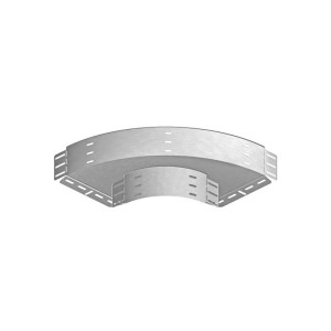 Kolanko korytka 90 stopni szerokość 100mm wysokość 100mm, grubość blachy 1,0mm, KKPJ100H100; 110114 BAKS