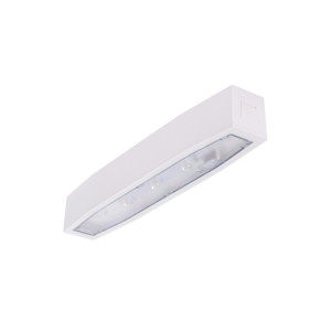 Oprawa sieciowo-awaryjna natynkowa 8W 272lm IP54, test: AT, soczewka: otwarta, biała; SUPREMA LED SO 250 SA 3H AT IP54 NT; INTELIGHT