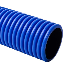 Rura osłonowa karbowana RDG 50 niebieska 450N /50m/ (paleta=16rol.) (DVR); RDG50-NI-50-16-PS, ELMARK