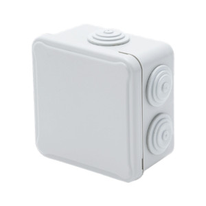 PUSZKA INSTALACYJNA LIGHT POKRYWA PEŁNA, DŁAWNICE 84x84x50 (7xM25) IP54