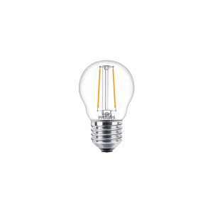 Zarówka LED E27 kulka classic P45 2W (ekw.25W) 250lm, barwa światła ciepła biel 2700K; PHILIPS