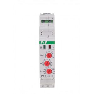 Przekaźnik czasowy wielofunkcyjny 1P(1NO/NC) 8A 0,1sek-576h 12-264V AC/DC; PCU-511UNI, F&F
