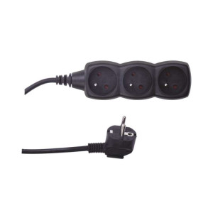 Przedłużacz czarny 5m 3G z/u, PC0315