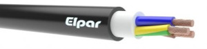 Kabel bezhalogenowy N2XH-J 5x1,5 RE B2ca 0,6/1kV energetyczny i sterowniczy, czarny; ELPAR