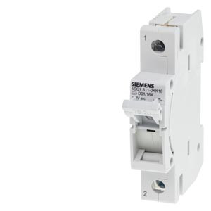 Rozłącznik bezpiecznikowy MINIZED do wkłądek D01 16A 1-biegunowy. technika wysuwna; 5SG7611-0KK16, SIEMENS