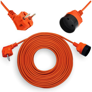 Przedłużacz OGRODOWY pomarańczowy 2x1mm2 uniwersalny w izolacji PVC 25m