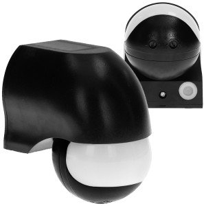 czujnik ruchu 180st 1200W IP44 czarny