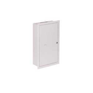 Rozdzielnica modułowa 3x12M podtynkowa metalowa z zamkiem, IP31 270x480x120mm, biała, RP 36 Z; 1-028, SABAJ