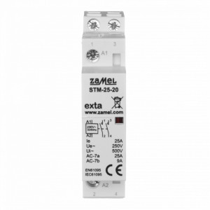 STM-25-20 stycznik modułowy instalacyjny 25A, 2xNO, 230VAC, 1M, ZAMEL