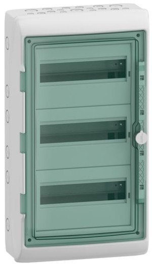 Rozdzielnica natynkowa 3x12M hermetyczna IP65 Mureva, drzwi transparentne, MRV-3-12-NT-T; 13435 SCHNEIDER ELECTRIC