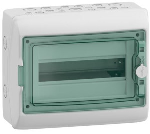 Rozdzielnica natynkowa 1x12M hermetyczna IP65 Mureva, drzwi transparentne, MRV-1-12-NT-T; 13431 SCHNEIDER ELECTRIC
