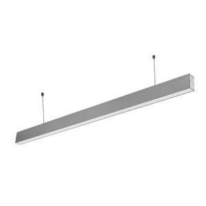 Lampa Liniowa wisząca LED 40W 3200lm, barwa: 6400K zimna biel, obudowa: srebrna IP20, 5 lat gwar., Chip SAMSUNG; V-TAC