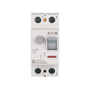 Wyłącznik różnicowoprądowy 2P 63A 0,03A, 30mA, 6kA, typ AC, HNC-63/2/003; EATON ELECTRIC