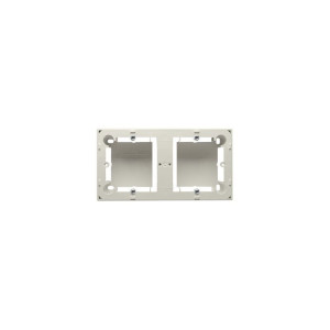 CLASSIC Puszka natynkowa płytka (31mm) podwójna; beż