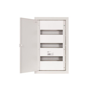 Rozdzielnica modułowa 3x12M podtynkowa metalowa z zatrzaskiem, IP31 270x480x120mm, biały, RP 36; 1-026, SABAJ