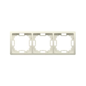 SIMON BASIC Standard Ramka potrójna uniwersalna poziom i pion, beż; BMR3/12