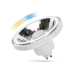 Żarówka LED AR111 GU10 SMD 230V 10W BIAŁY 30st CCT+DIM Wi-Fi/BT Spectrum SMART