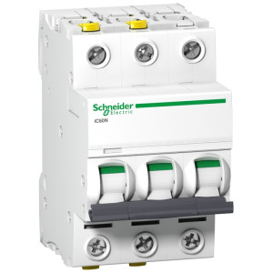 Wyłącznik nadprądowy 3P B 32A 6kA AC, Acti9 iC60N-B32-3; A9F03332, SCHNEIDER ELECTRIC