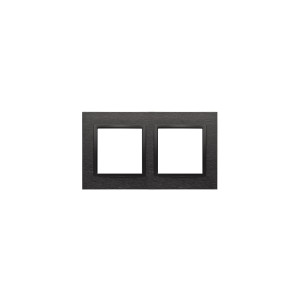 SIMON54 ramka 2-krotna Nature-Metal, INOX DARK, IP20/IP44* (*IP44-należy zastosować zestaw uszczelek DUN2)
