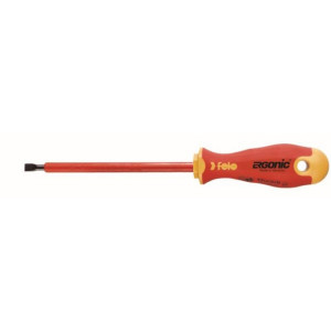 Wkrętak płaski 6,5x1,2 - Ergonic VDE izolowany 1000V; FL41306590 FELO