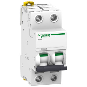 Wyłącznik nadprądowy 2P B 20A 15kA AC, Acti9 iC60H-B20-2; A9F83220, SCHNEIDER ELECTRIC