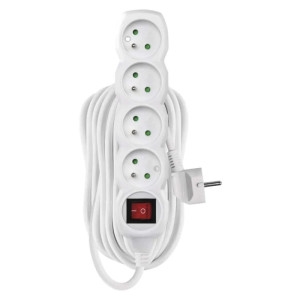 P1410 przedłużacz 4G z/u 10m, z wyłącznikiem, biały